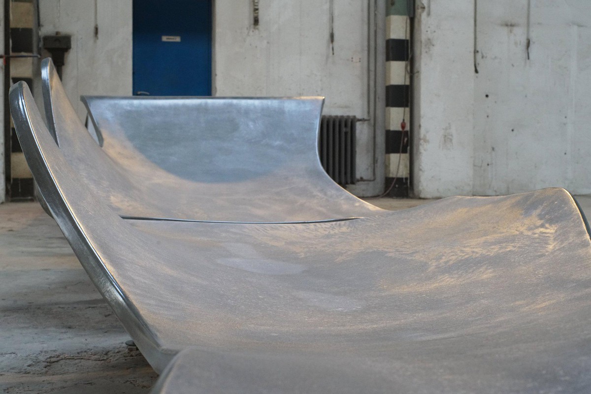 Photo of the bench in our workshop