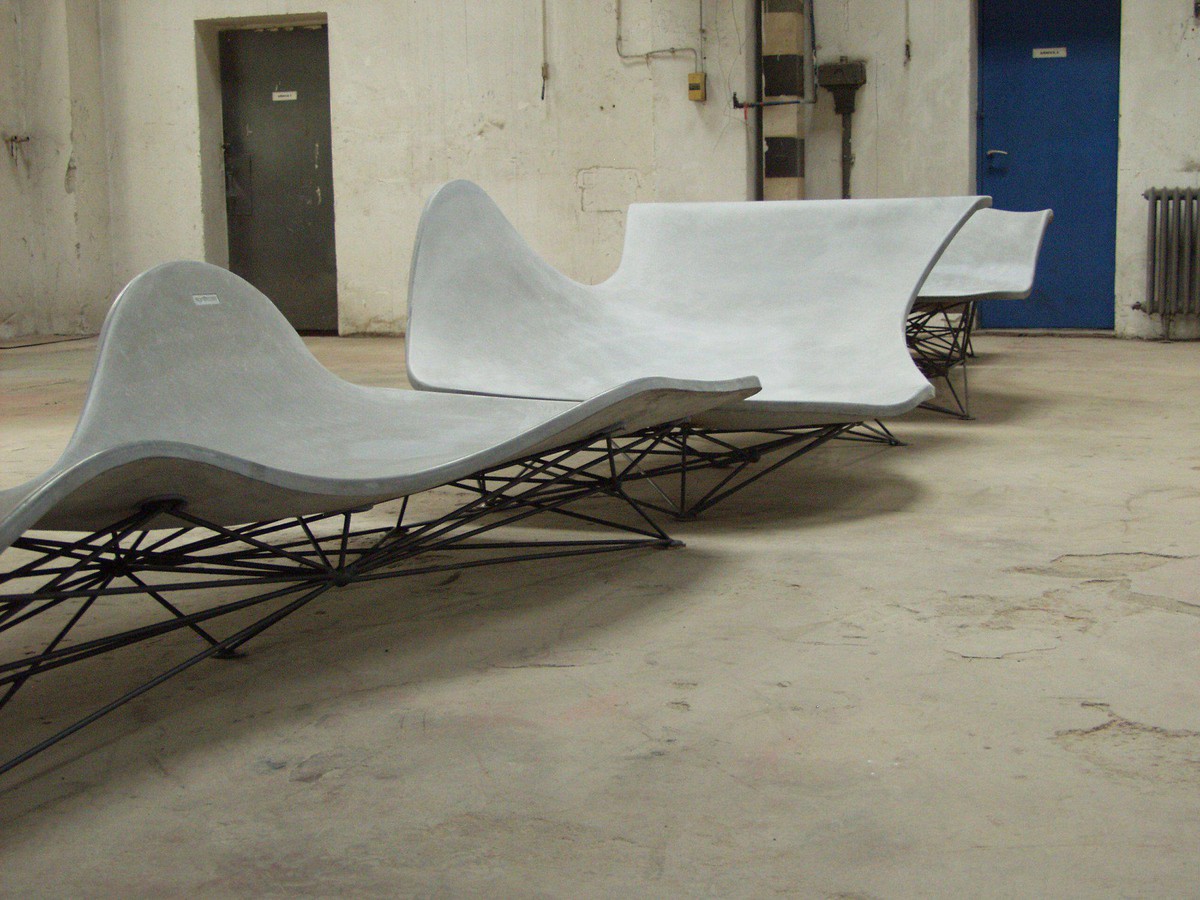 Photo of the bench in our workshop