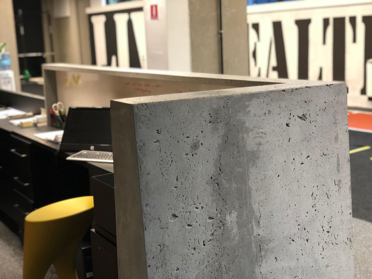 Concrete Reception Desk