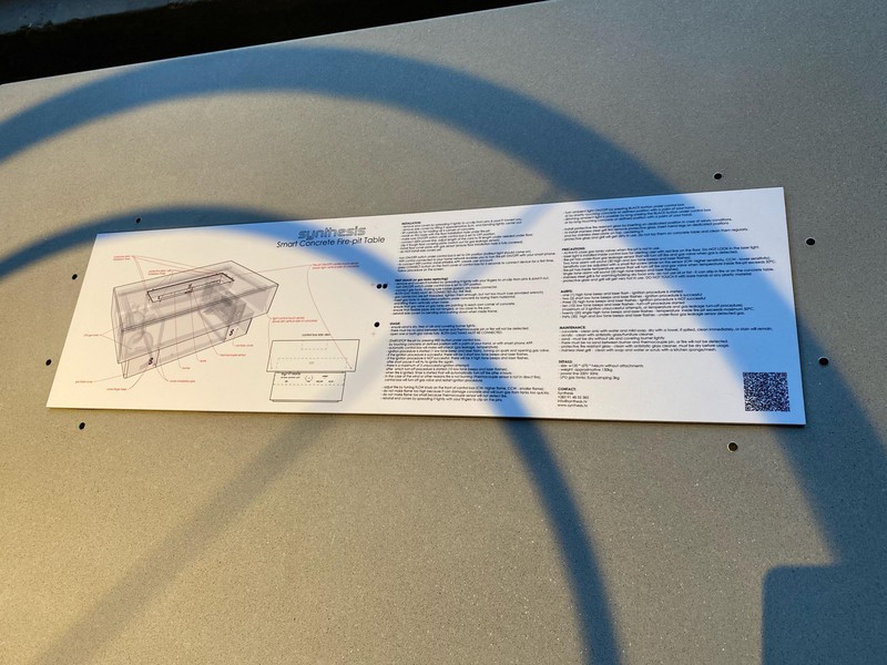 custom-concrete-outdoor-gas-fire-pit - USER MANUAL