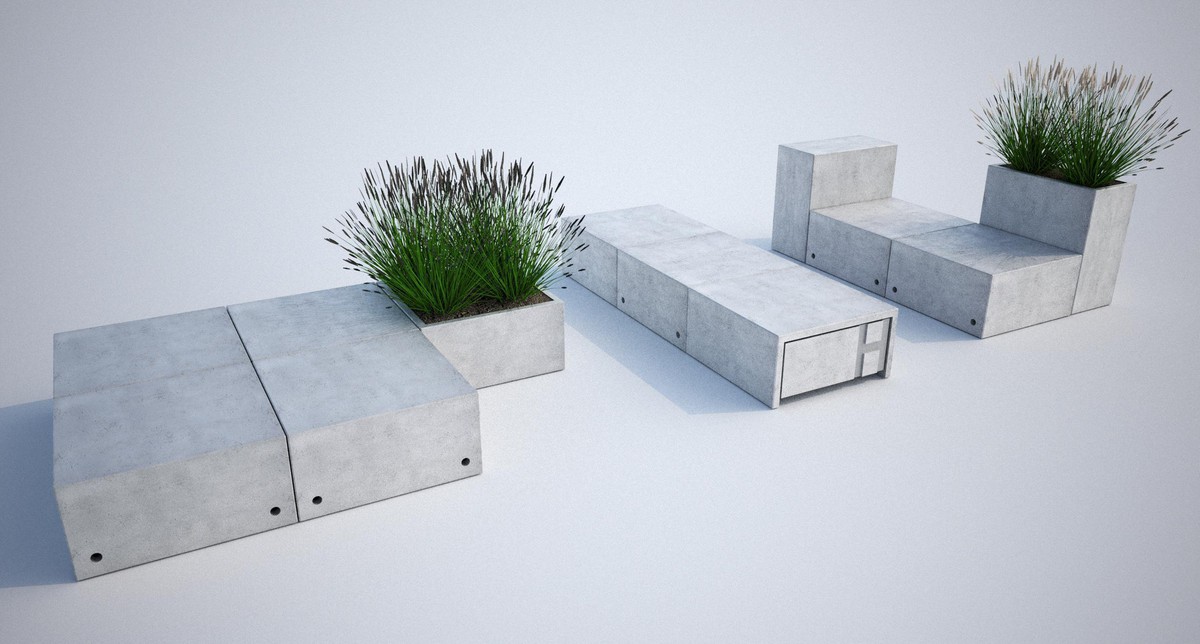 Computer simulation of outdoor furniture