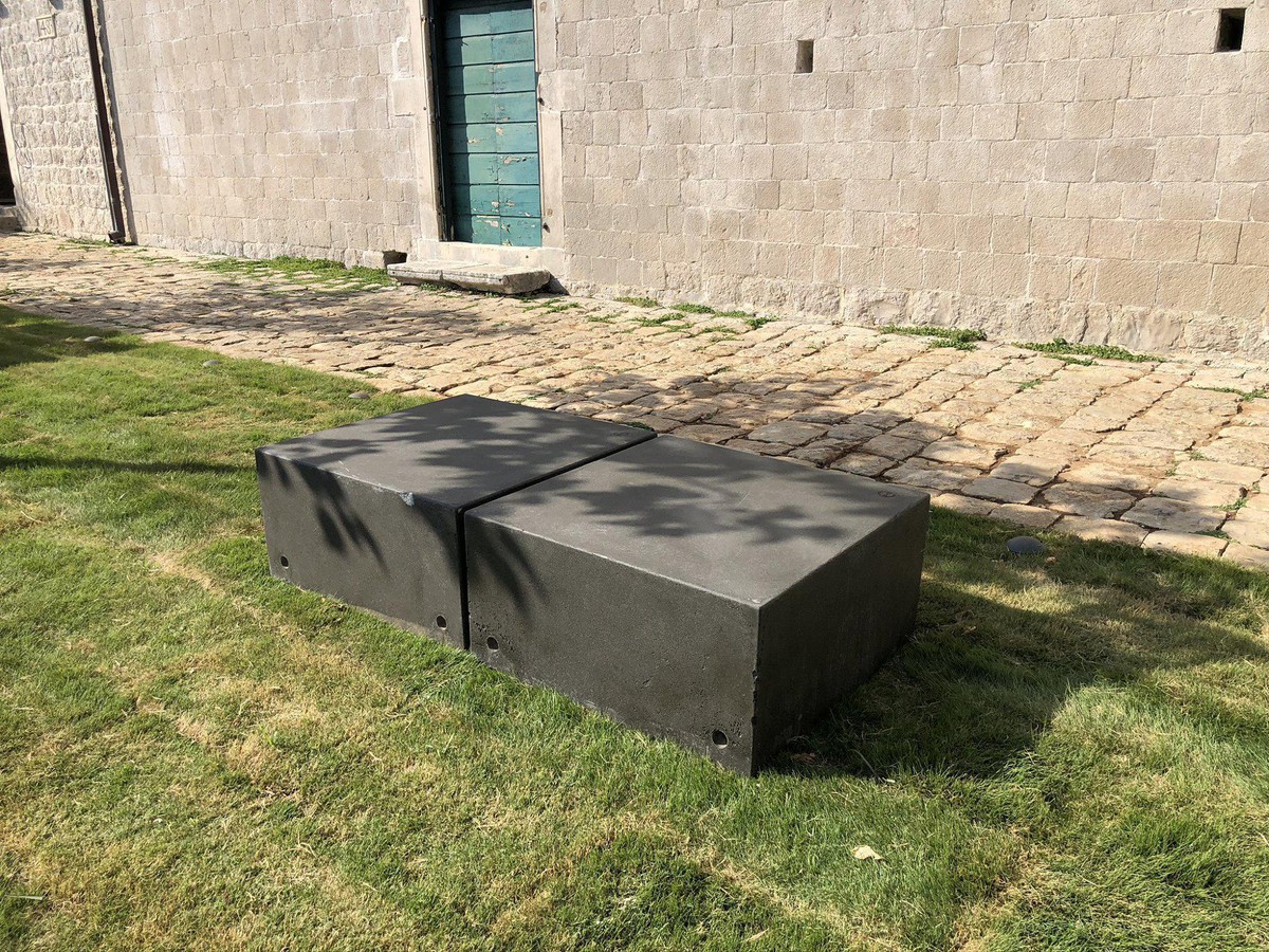 Urban furniture installed on location