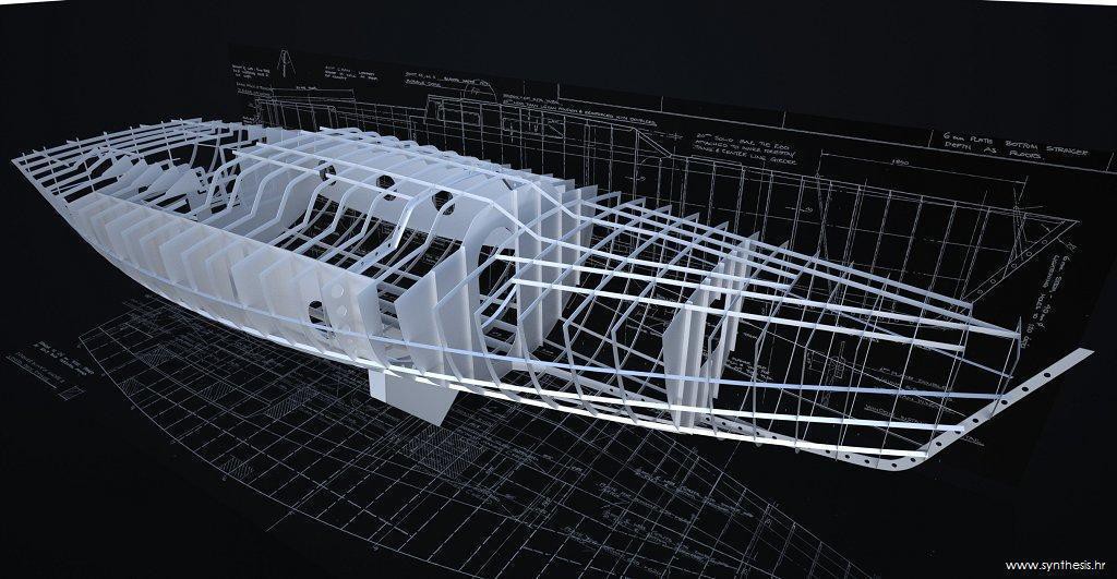 3D modeling of boat hull