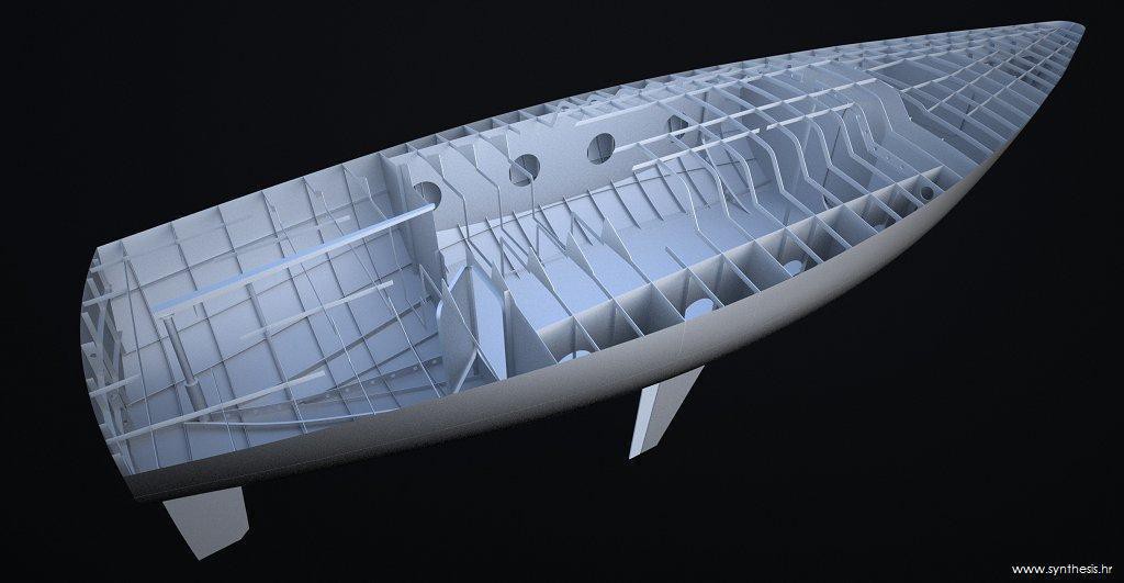 3D modeling of boat hull